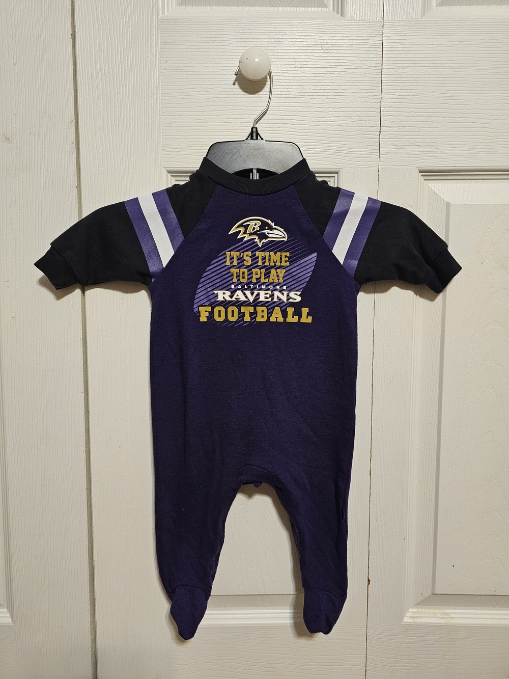 NFL Baltimore Ravens Purple and Black Baby One-Piece